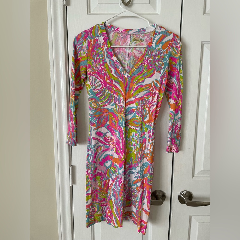 Lily Pulitzer V Neck Mini Dress